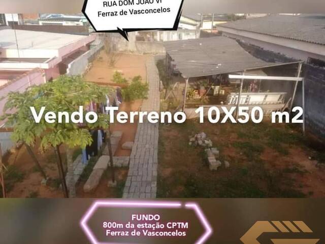 #823 - Terreno para Venda em Ferraz de Vasconcelos - SP - 2